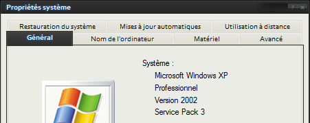 Windows XP + SP3