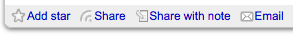 Google Reader - Share with note