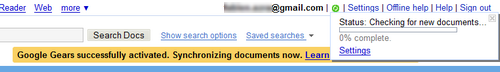 Google Docs, synchronizing documents